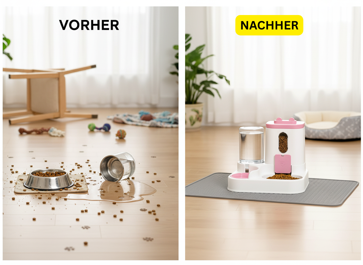 2-in-1 Futter- & Wasserspender | Alleos