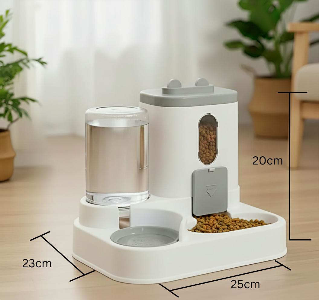 2-in-1 Futter- & Wasserspender | Alleos