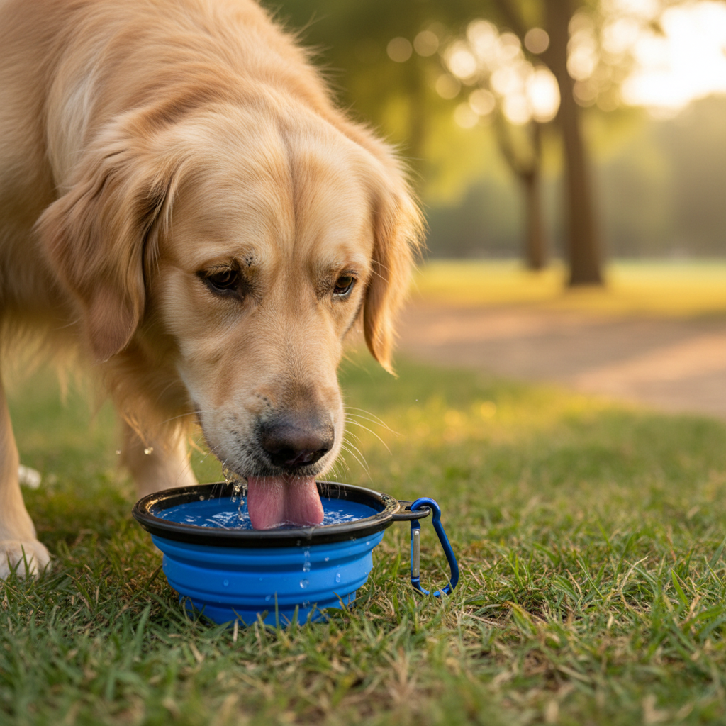 Tragbarer Futternapf | Alleos